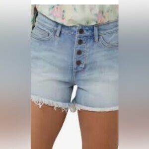 LC Lauren Conrad High Rise Distressed Cut Off Shorts sz 2
